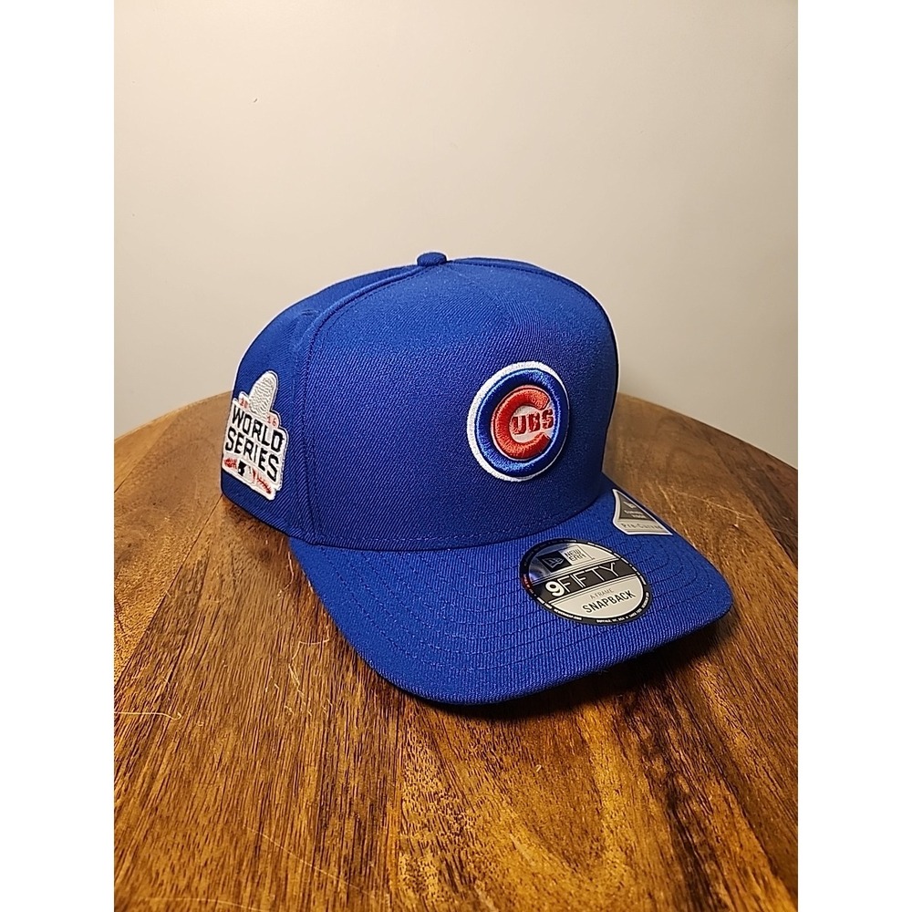 New Era Chicago Cubs Exclusive 2016 World Series 9FIFTY A-Frame Snapback Hat Cap